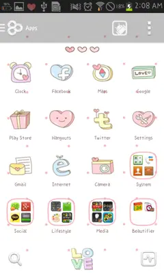 L.O.V.E Go Launcher EX android App screenshot 1